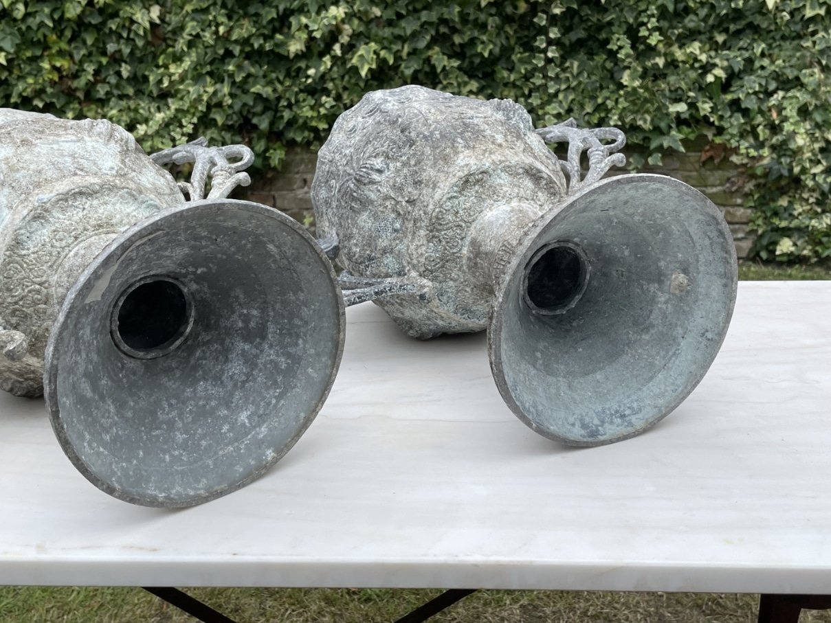 Tuinvazen 19e eeuws Aluminium - Afbeelding 12