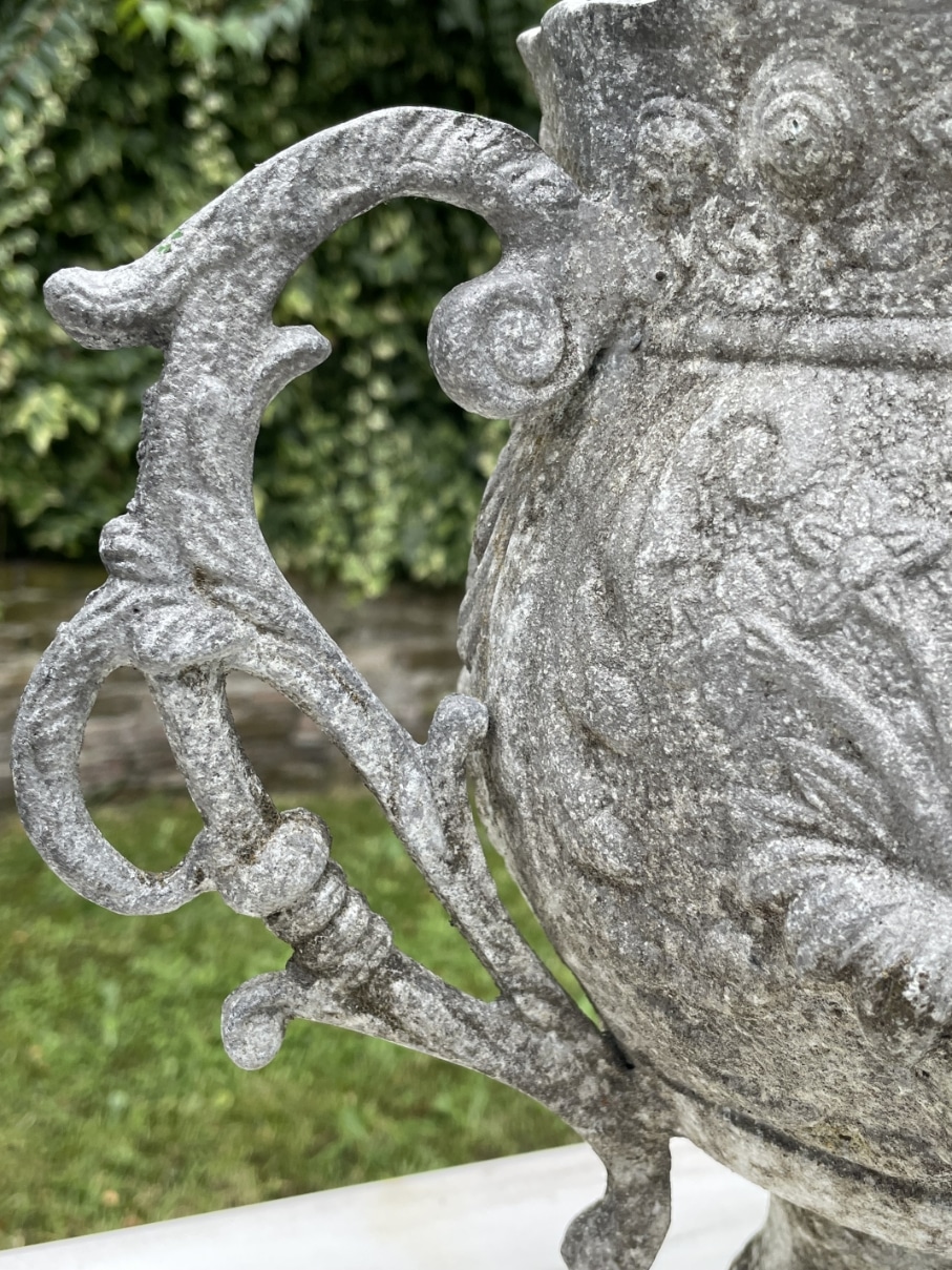 Tuinvazen 19e eeuws Aluminium - Afbeelding 3