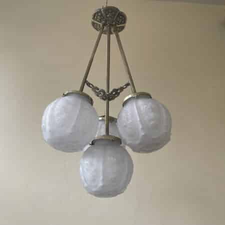 Plafondlamp Hanglamp Cherrier Besnus art deco