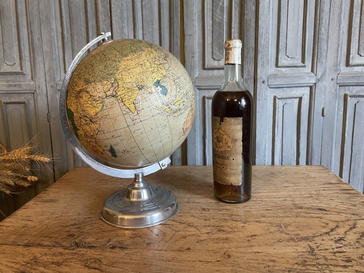 Globe Wereldbol Lamp Tafellamp jaren 50