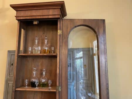 Drankenkast Vitrinekast Mahonie - Afbeelding 3