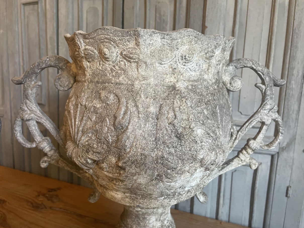 Tuinvazen 19e eeuws Aluminium - Afbeelding 3