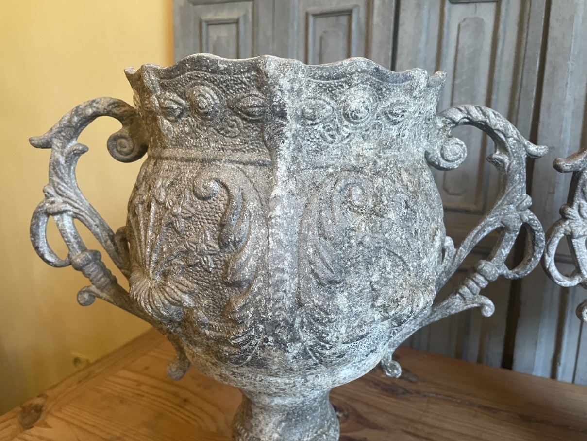 Tuinvazen 19e eeuws Aluminium - Afbeelding 4