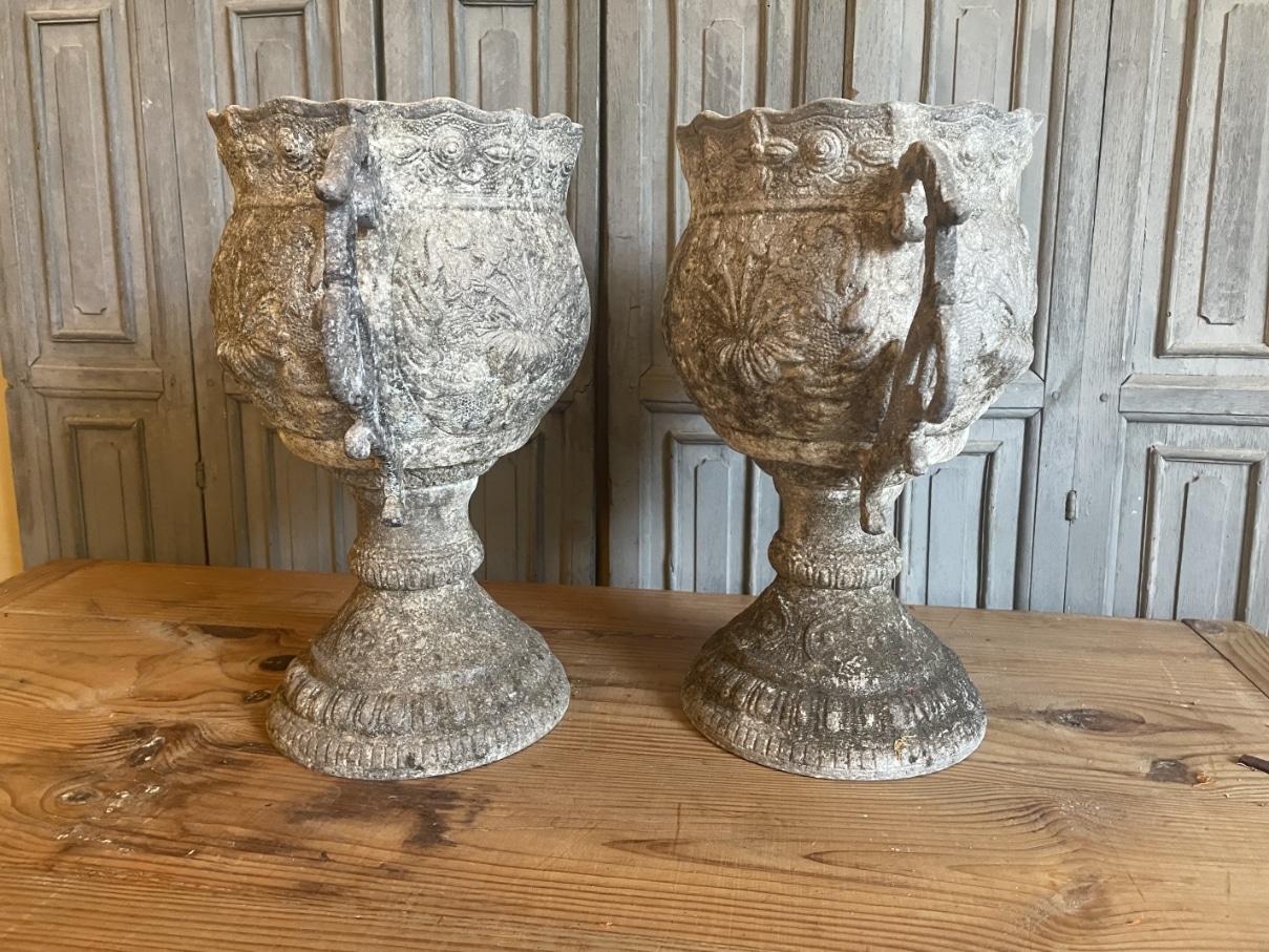 Tuinvazen 19e eeuws Aluminium - Afbeelding 11