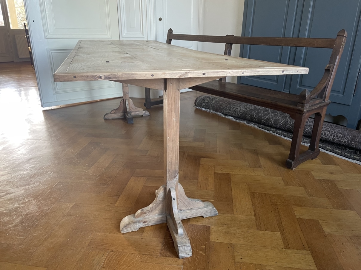 Eettafel Leeftafel Schragentafel Vendage Table - Afbeelding 11