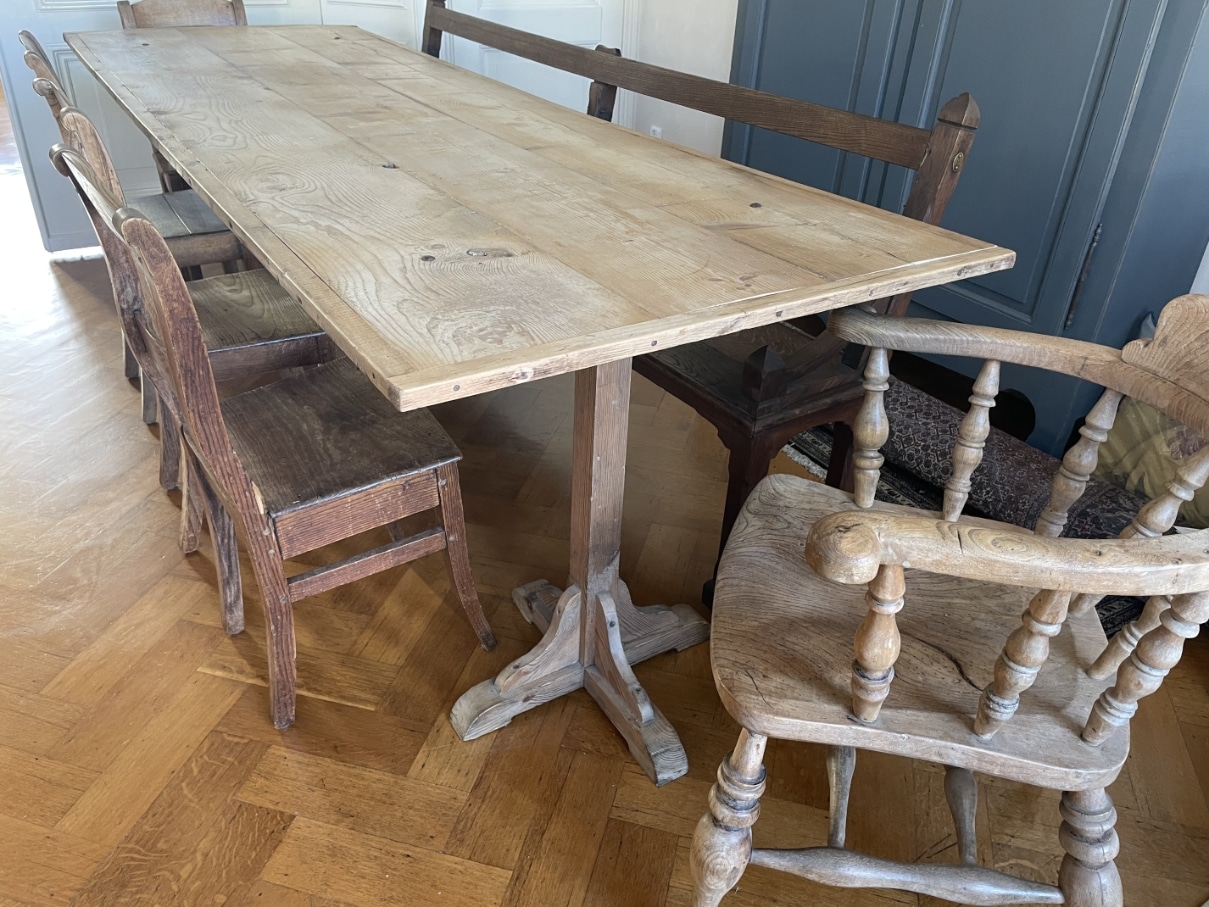Eettafel Leeftafel Schragentafel Vendage Table - Afbeelding 16