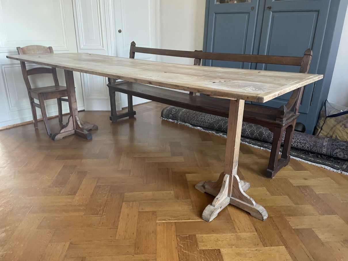 Eettafel Leeftafel Schragentafel Vendage Table - Afbeelding 4