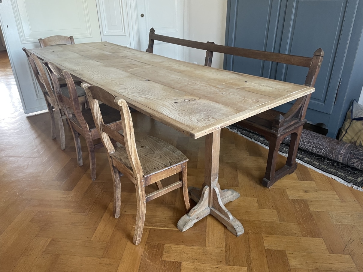 Eettafel Leeftafel Schragentafel Vendage Table
