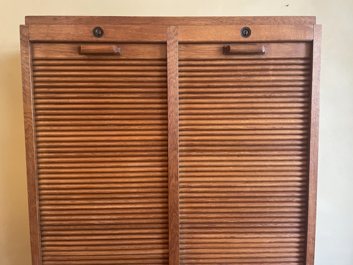 Rolluikkast Archiefkast Muziekkast art deco 1930 - Afbeelding 2