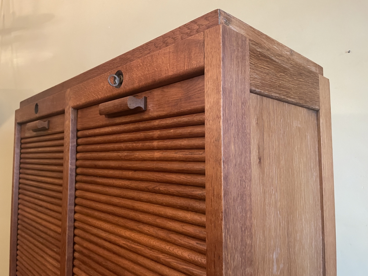 Rolluikkast Archiefkast Muziekkast art deco 1930 - Afbeelding 12