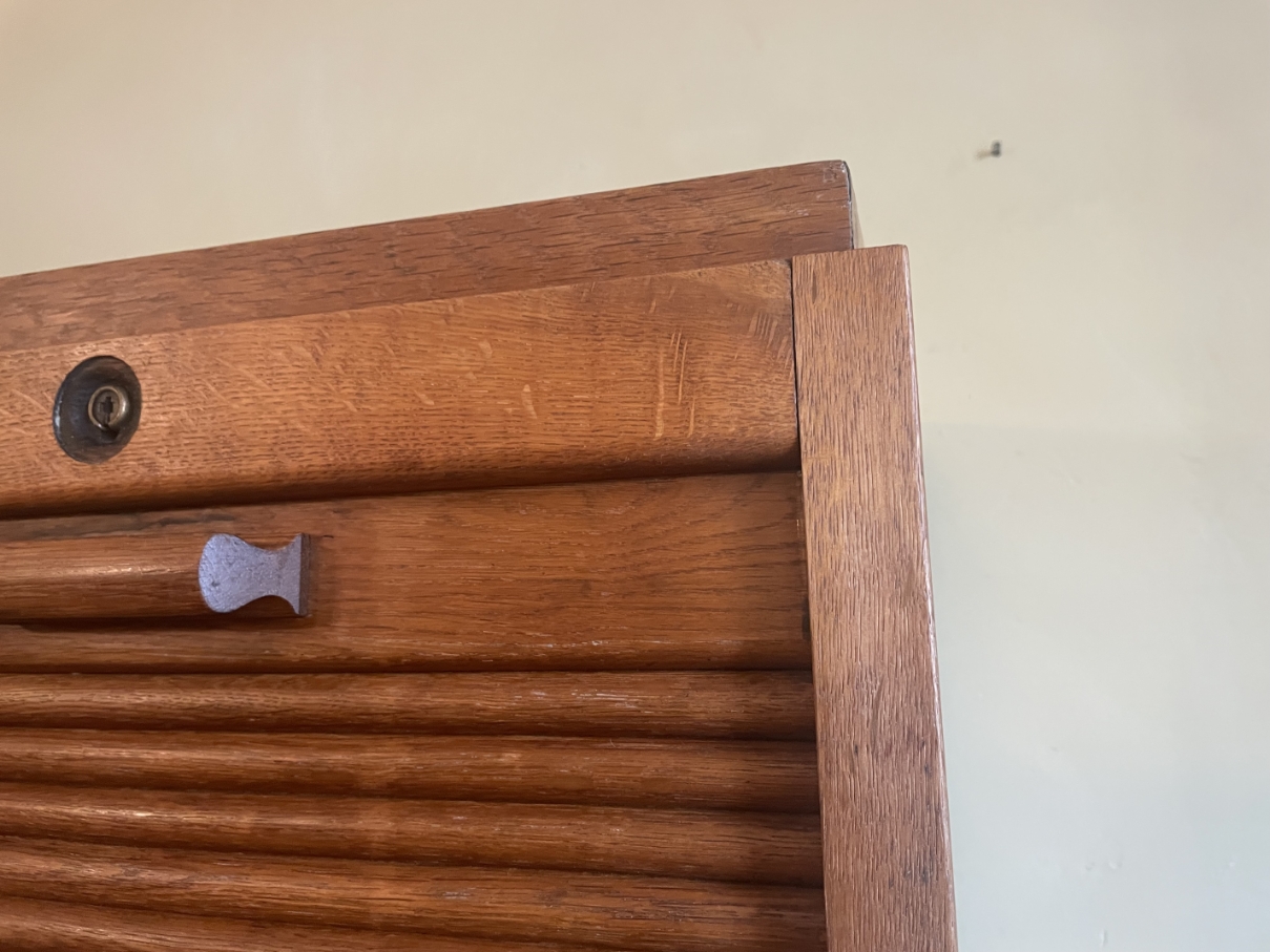 Rolluikkast Archiefkast Muziekkast art deco 1930 - Afbeelding 3