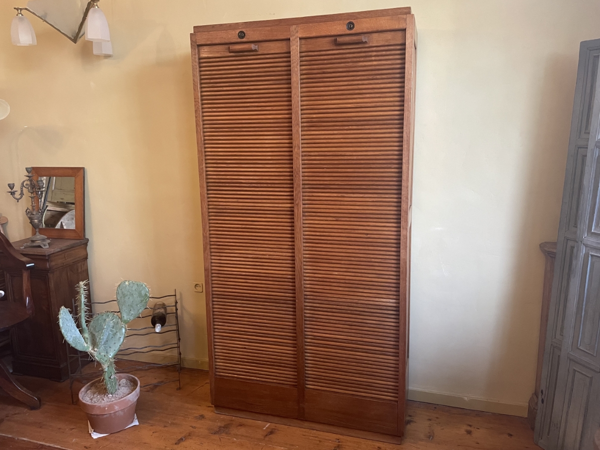 Rolluikkast Archiefkast Muziekkast art deco 1930 - Afbeelding 23