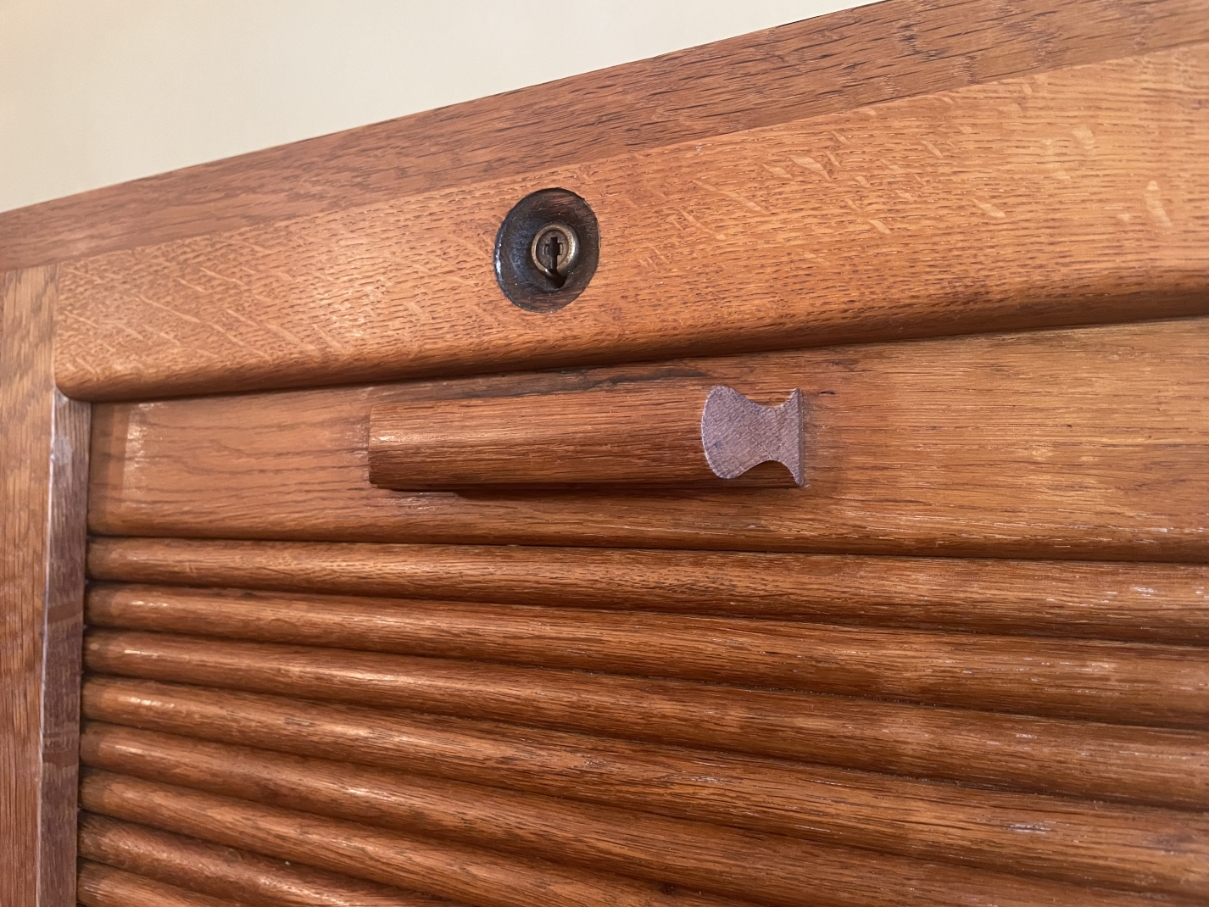 Rolluikkast Archiefkast Muziekkast art deco 1930 - Afbeelding 5