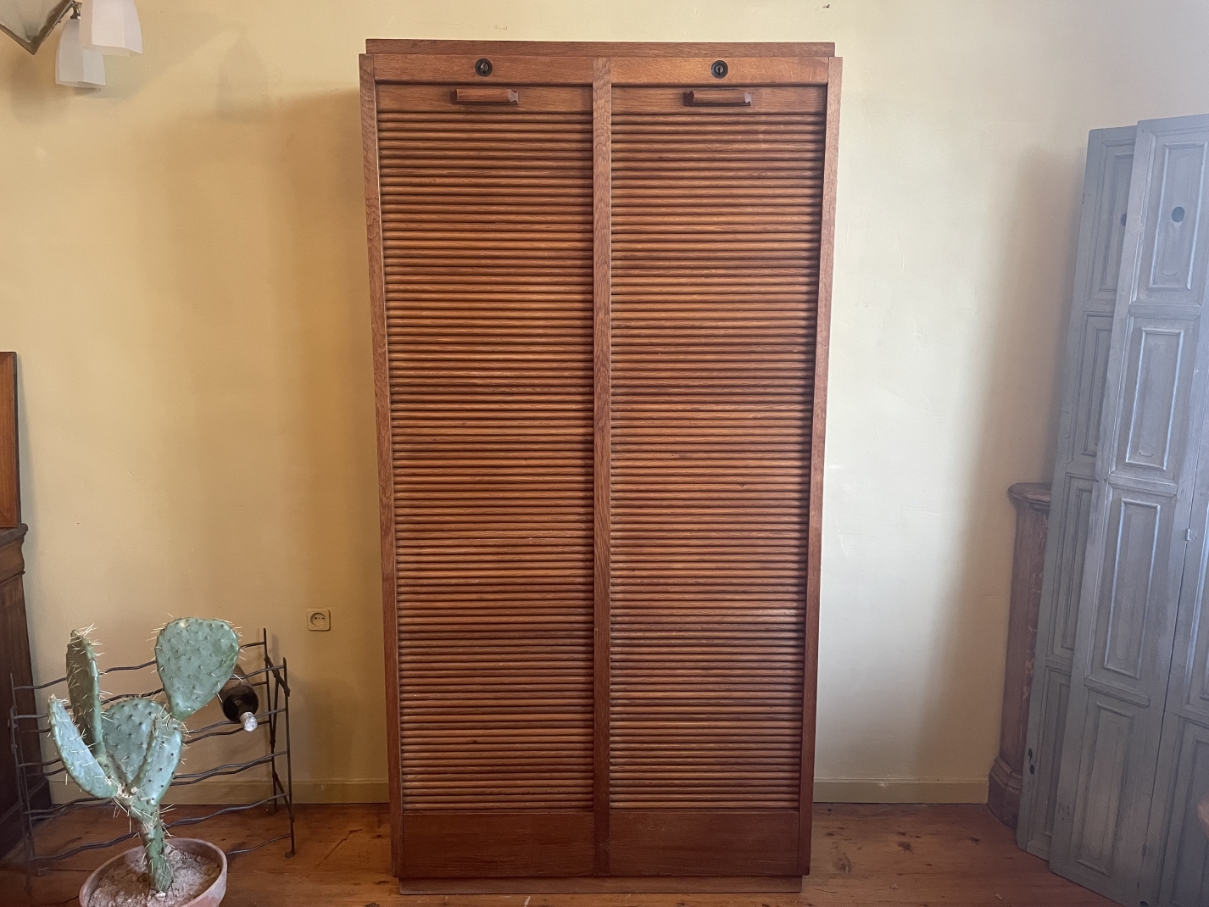 Rolluikkast Archiefkast Muziekkast art deco 1930