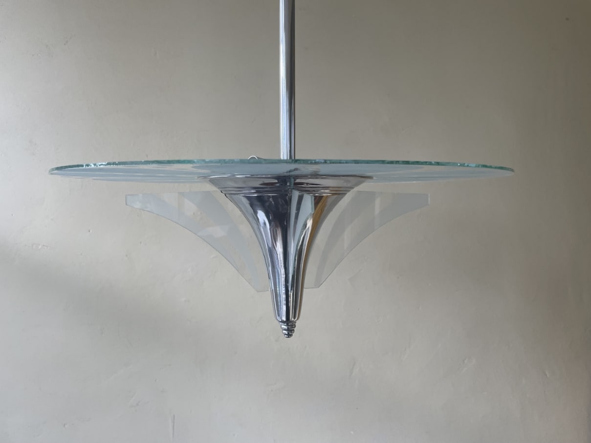 Lamp Art Deco Hanglamp Schijflamp - Afbeelding 6