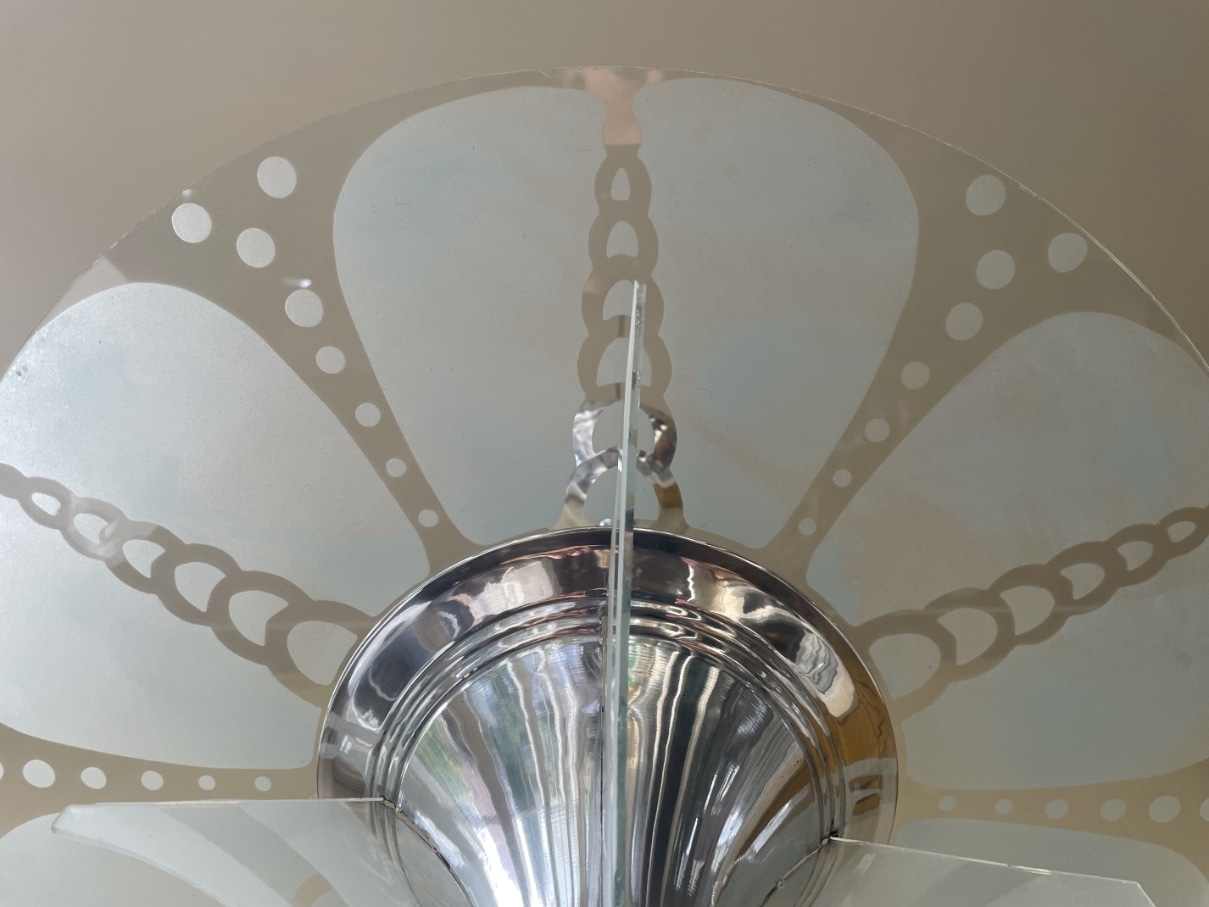 Lamp Art Deco Hanglamp Schijflamp - Afbeelding 7