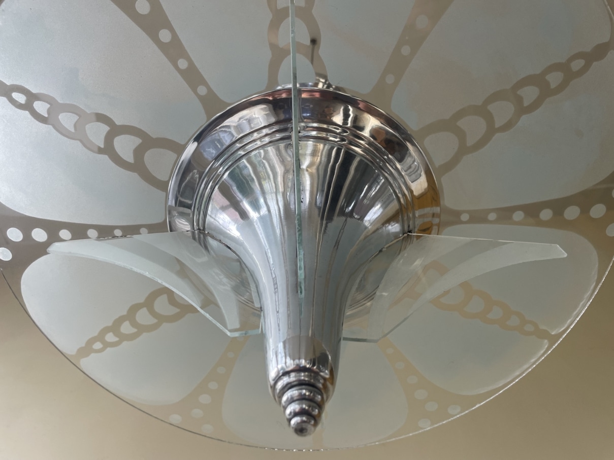 Lamp Art Deco Hanglamp Schijflamp - Afbeelding 10