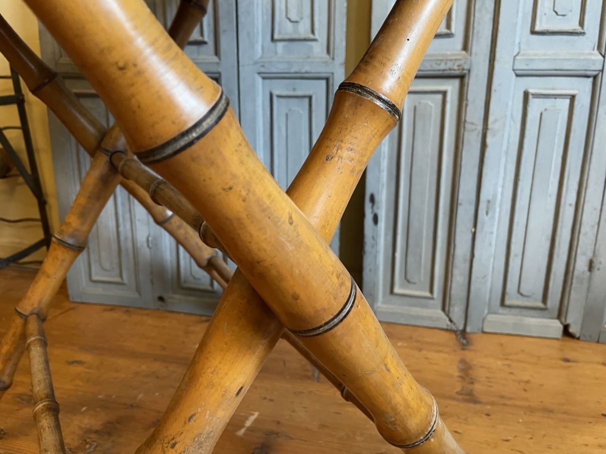 Klaptafel Bijzettafel Faux Bamboe - Afbeelding 12