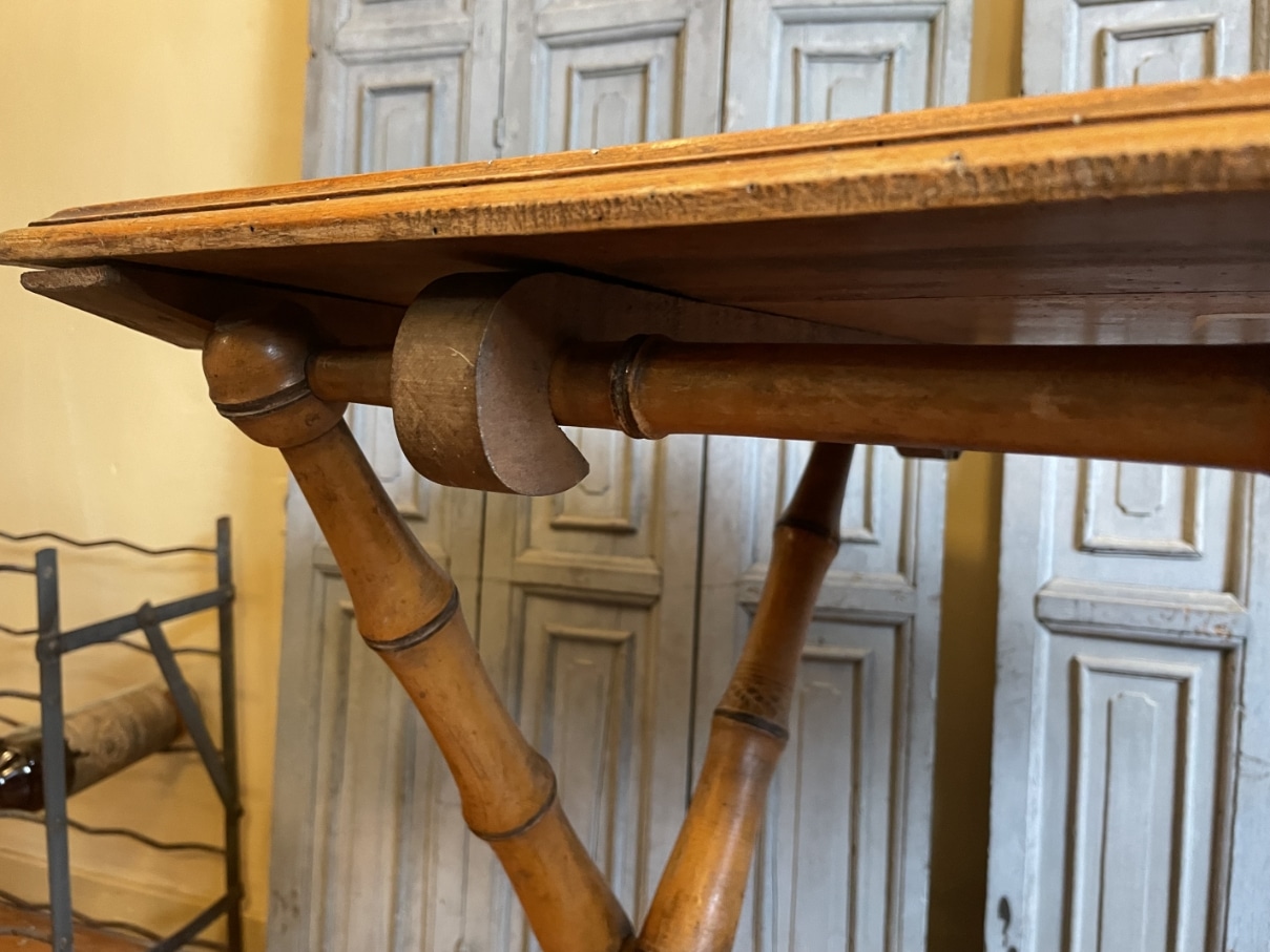 Klaptafel Bijzettafel Faux Bamboe - Afbeelding 14