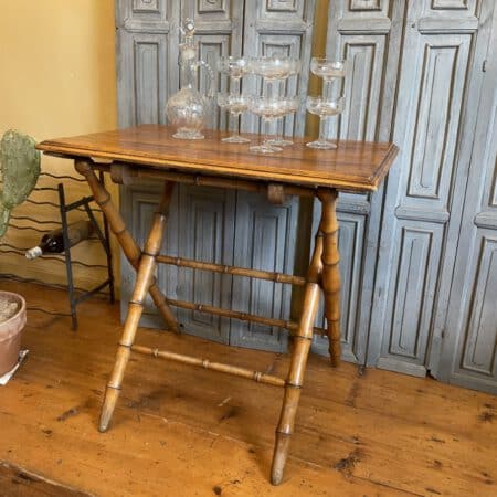 Klaptafel Bijzettafel Faux Bamboe