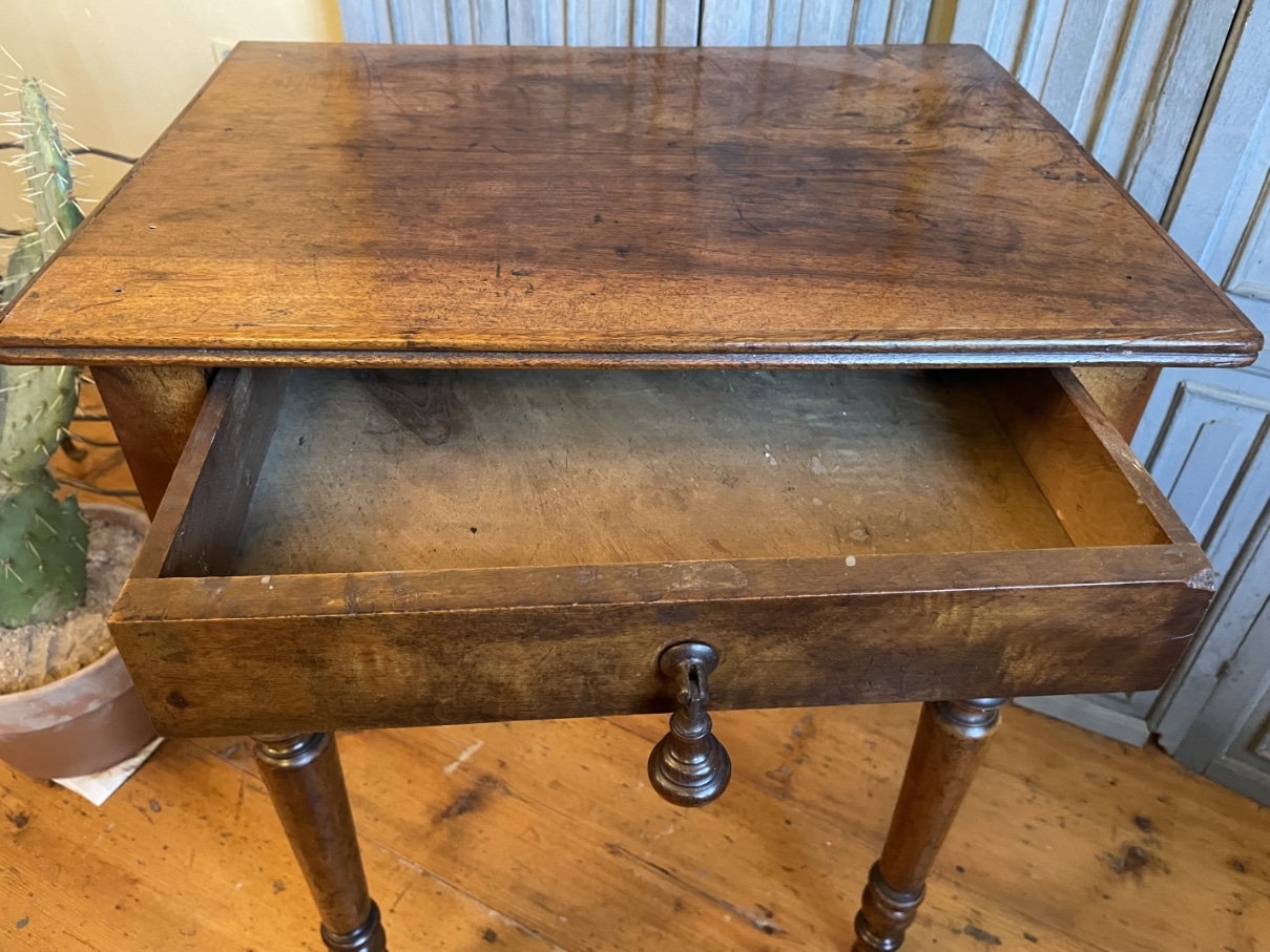 Tafeltje Bijzettafeltje Notenhout - Afbeelding 5