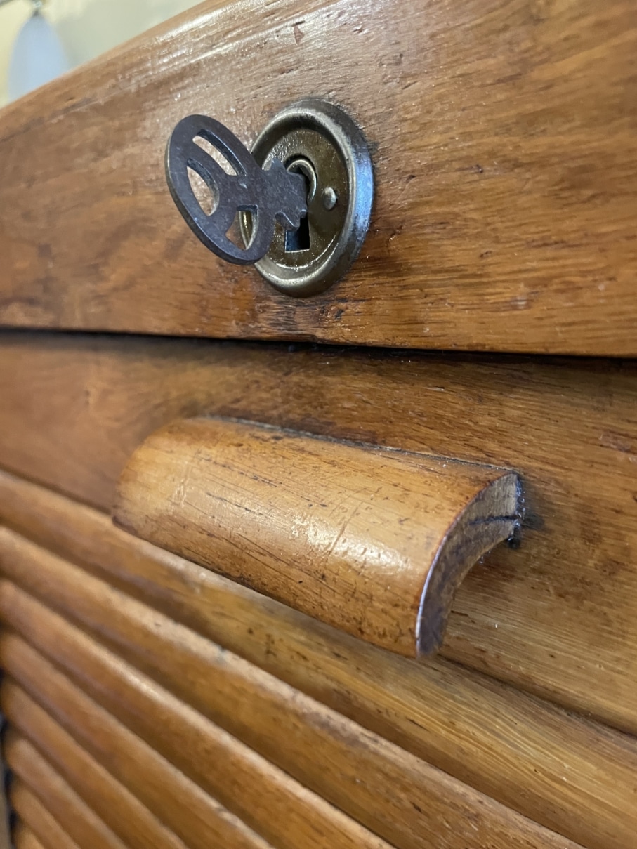 Rolluikkast Archiefkast Muziekkast Art Deco - Afbeelding 13