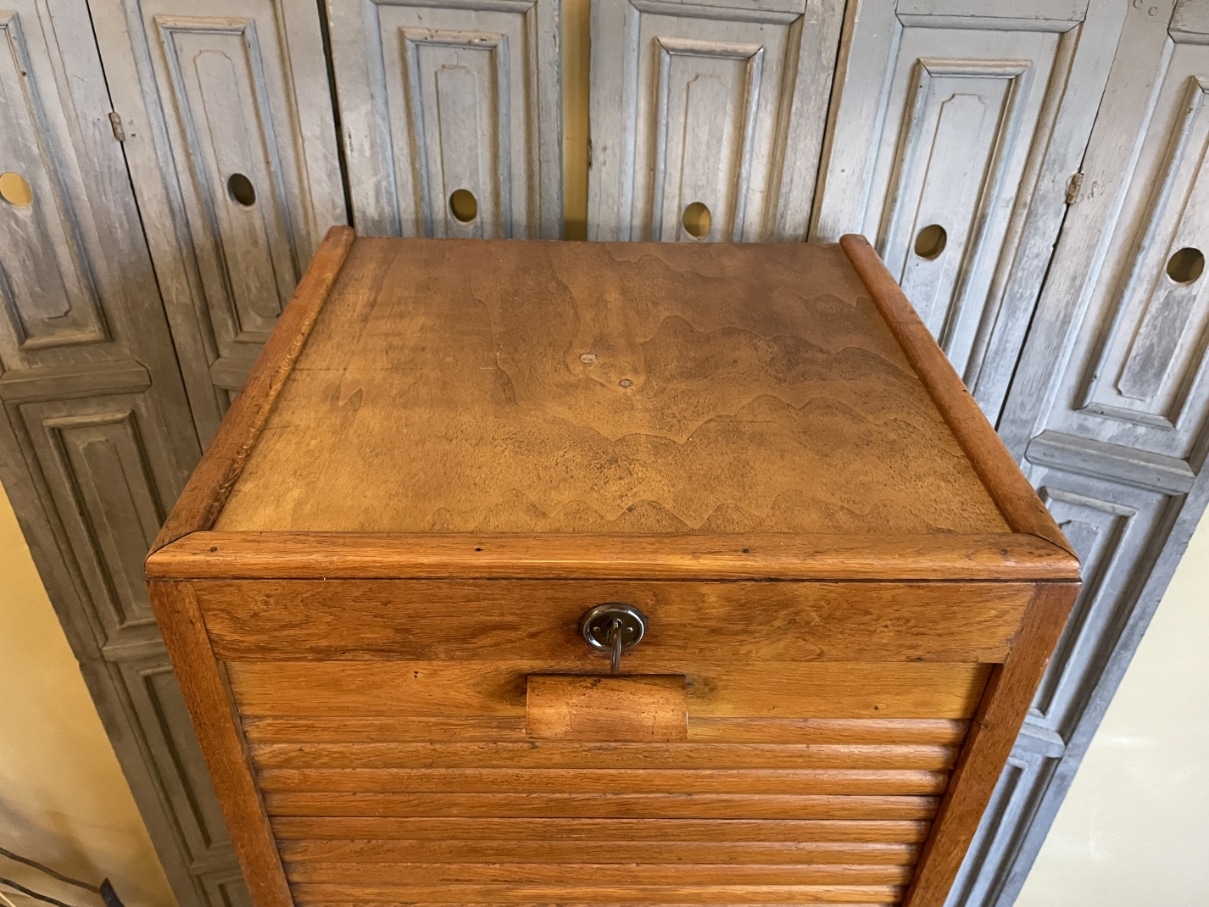 Rolluikkast Archiefkast Muziekkast Art Deco - Afbeelding 5