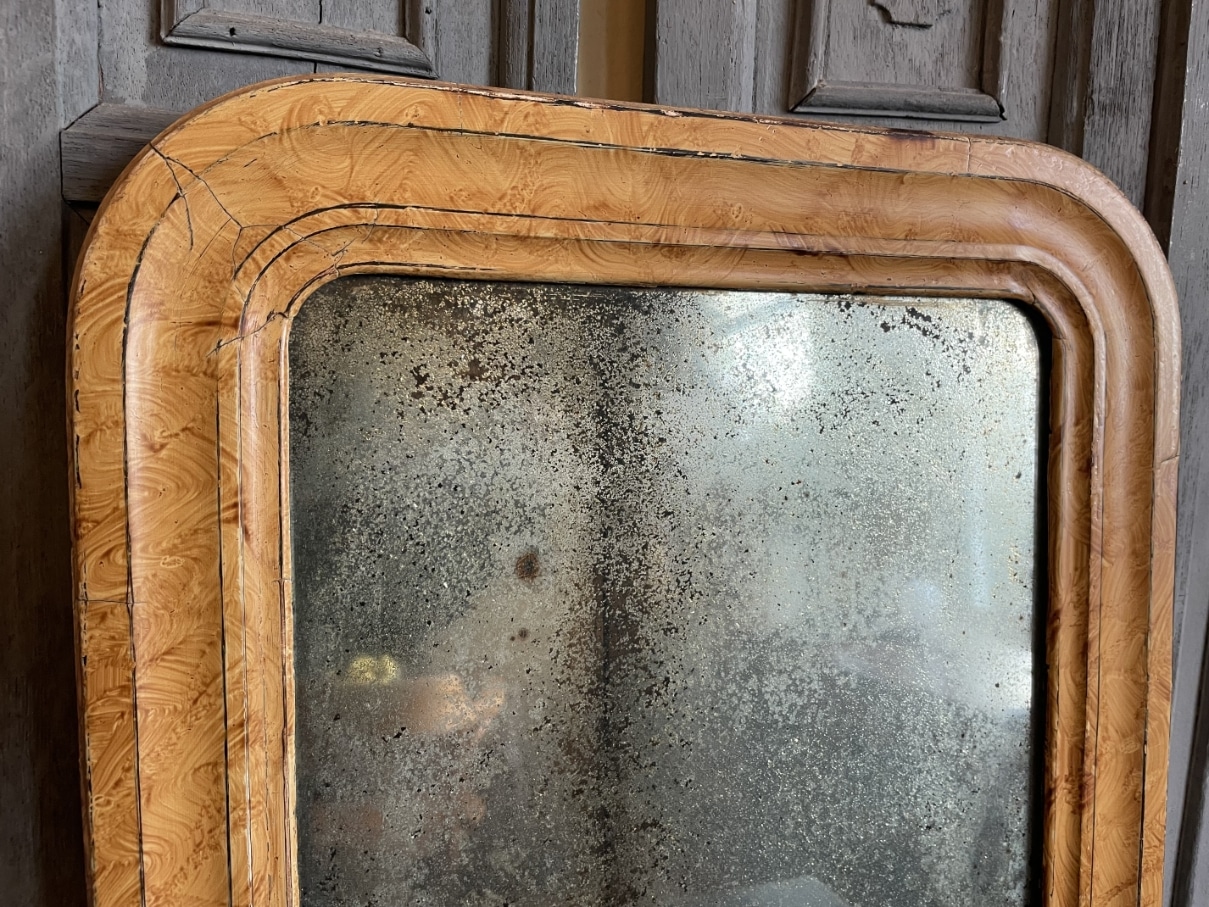 Spiegeltje Louis Philippe 42.5 cm. - Afbeelding 2