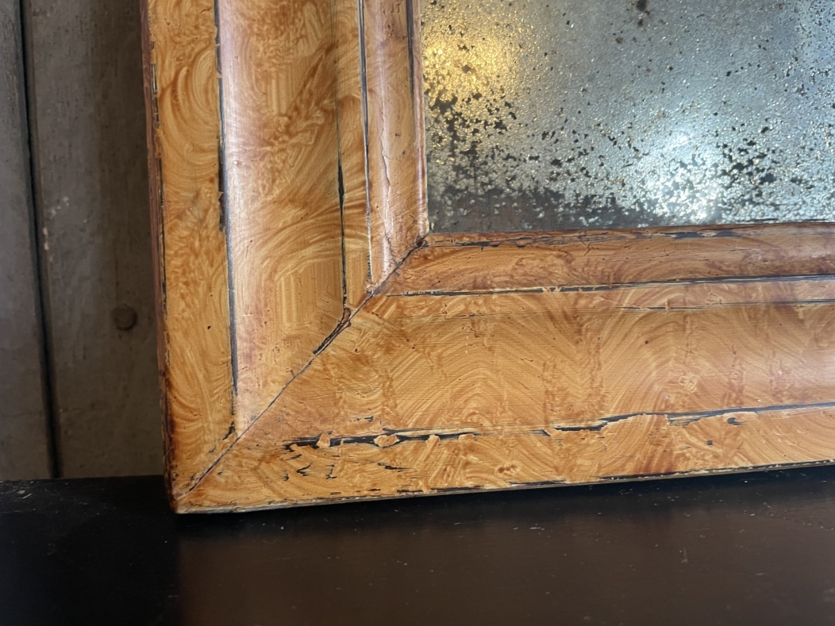 Spiegeltje Louis Philippe 42.5 cm. - Afbeelding 6