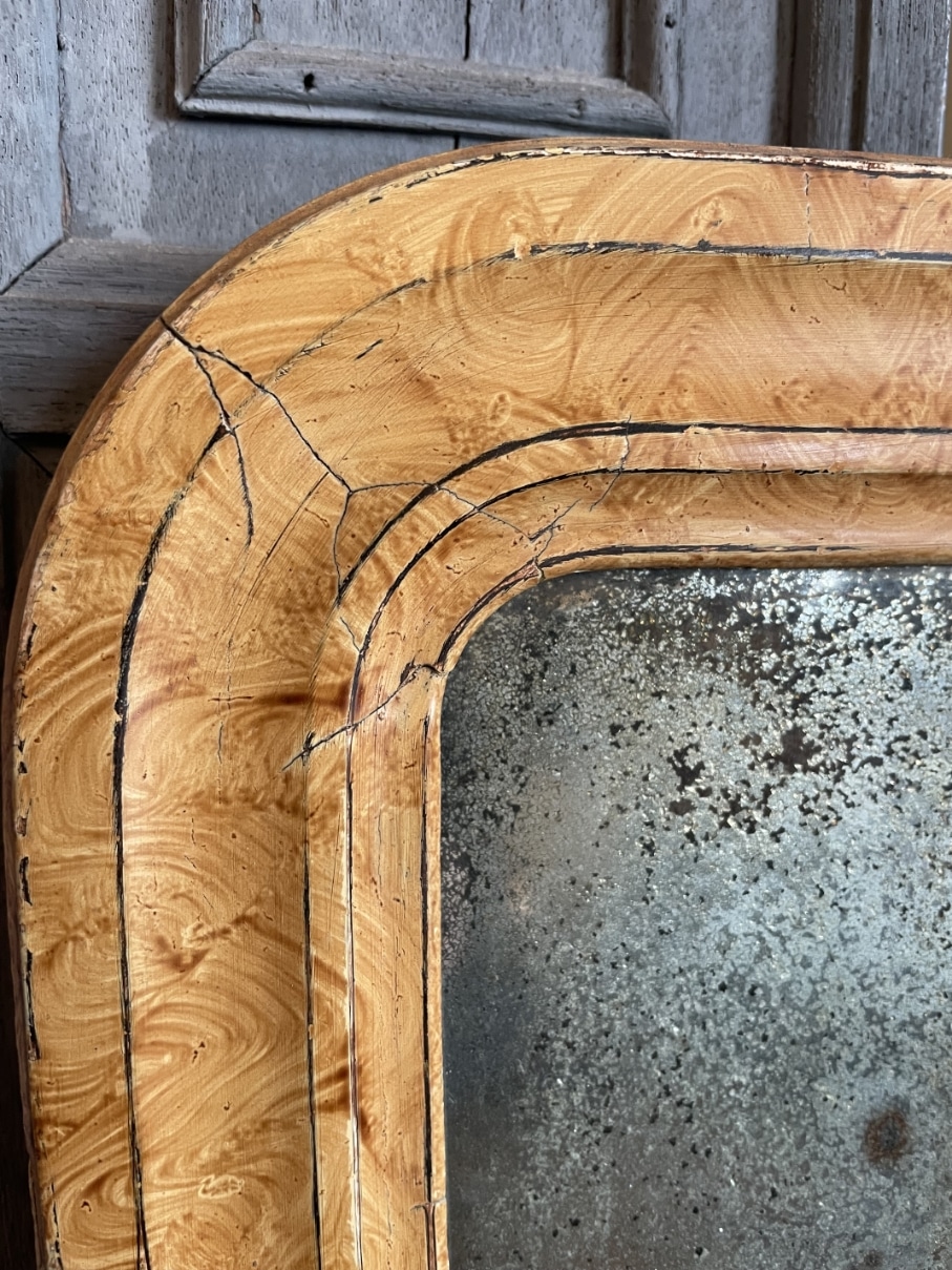 Spiegeltje Louis Philippe 42.5 cm. - Afbeelding 7