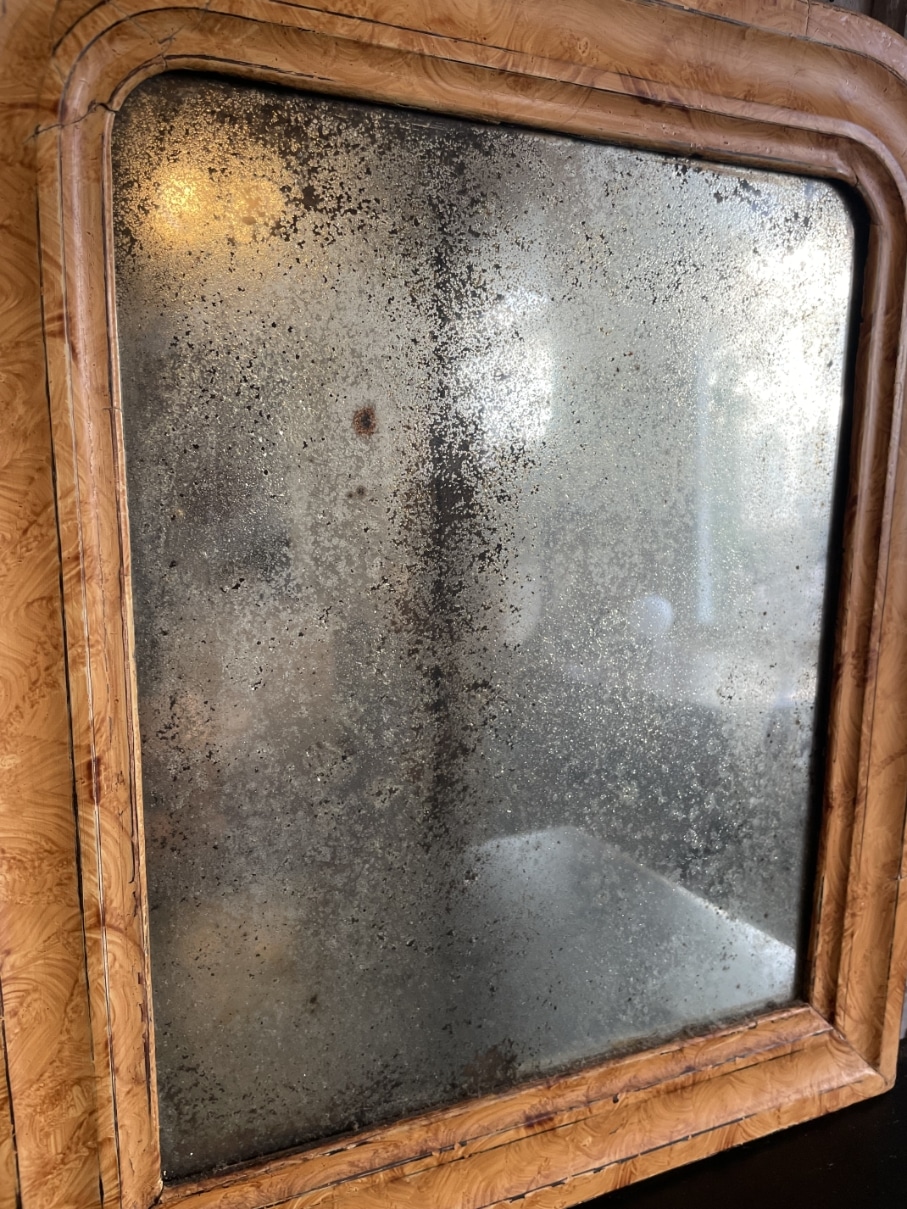 Spiegeltje Louis Philippe 42.5 cm. - Afbeelding 8