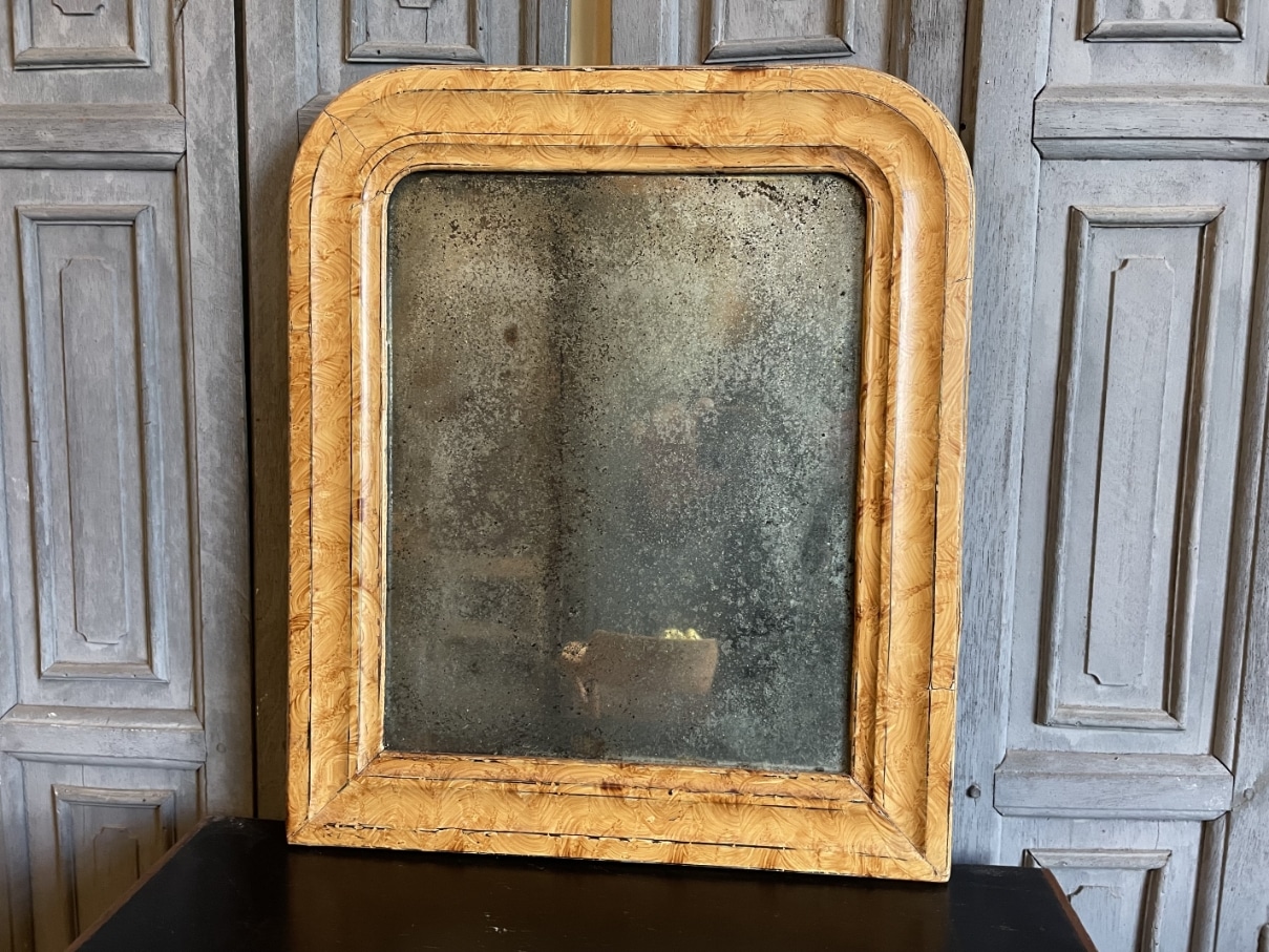 Spiegeltje Louis Philippe 42.5 cm. - Afbeelding 9