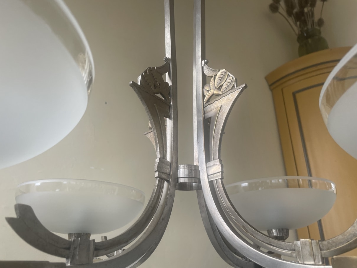 Plafondlamp Hanglamp Lamp Art Deco 1930 - Afbeelding 5