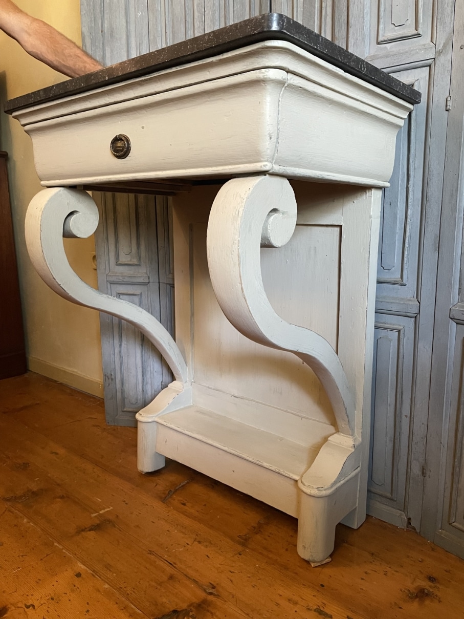 Sidetable Consoletafel Wandconsole Trumeau Louis Philippe - Afbeelding 2