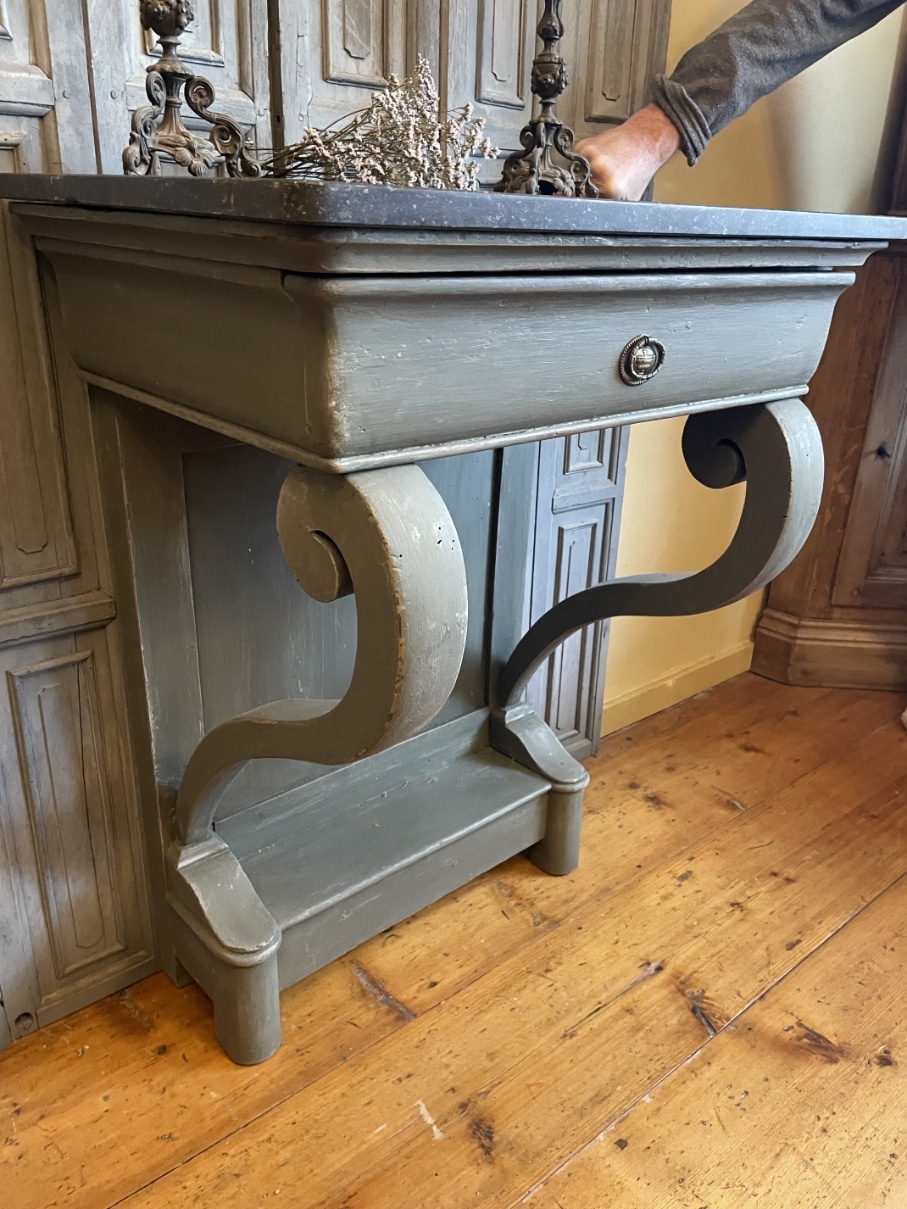 Consoletafel Wandconsole Trumeau Sidetable Louis Philippe - Afbeelding 14