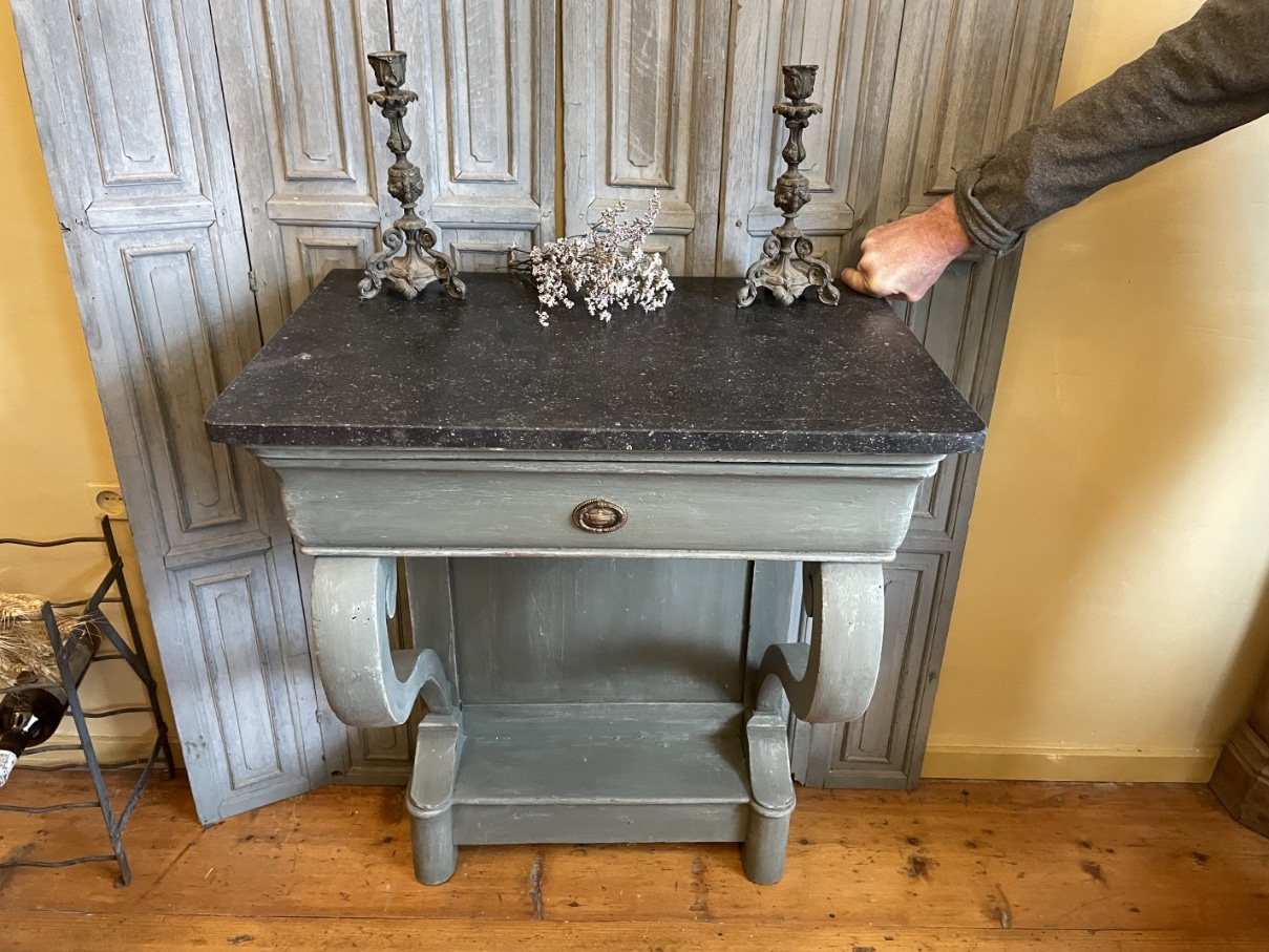 Consoletafel Wandconsole Trumeau Sidetable Louis Philippe - Afbeelding 3