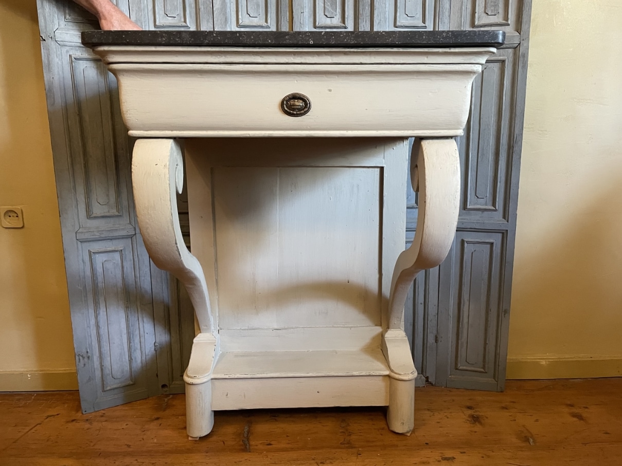 Sidetable Consoletafel Wandconsole Trumeau Louis Philippe - Afbeelding 21