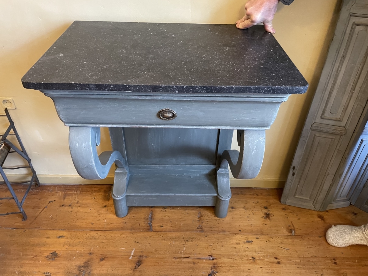 Consoletafel Wandconsole Trumeau Sidetable Louis Philippe - Afbeelding 23