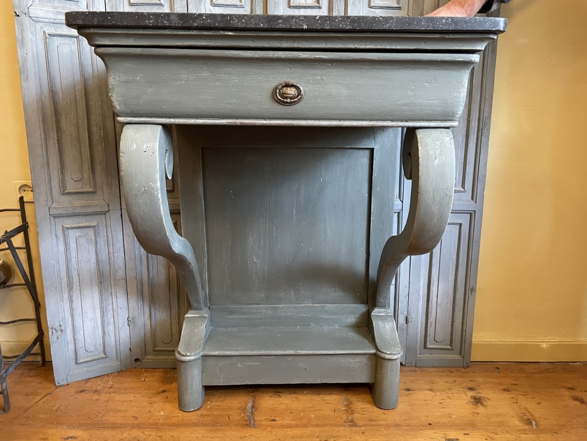 Consoletafel Wandconsole Trumeau Sidetable Louis Philippe - Afbeelding 4