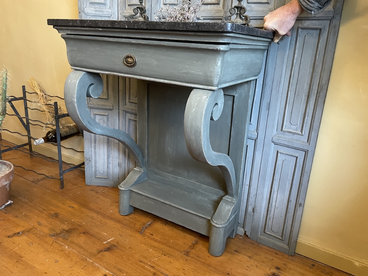 Consoletafel Wandconsole Trumeau Sidetable Louis Philippe - Afbeelding 6