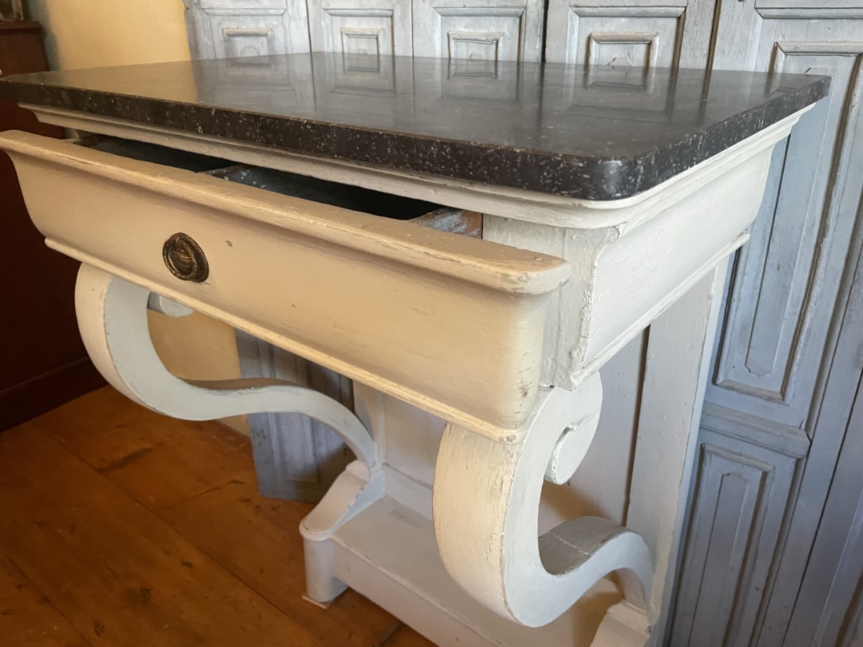 Sidetable Consoletafel Wandconsole Trumeau Louis Philippe - Afbeelding 6