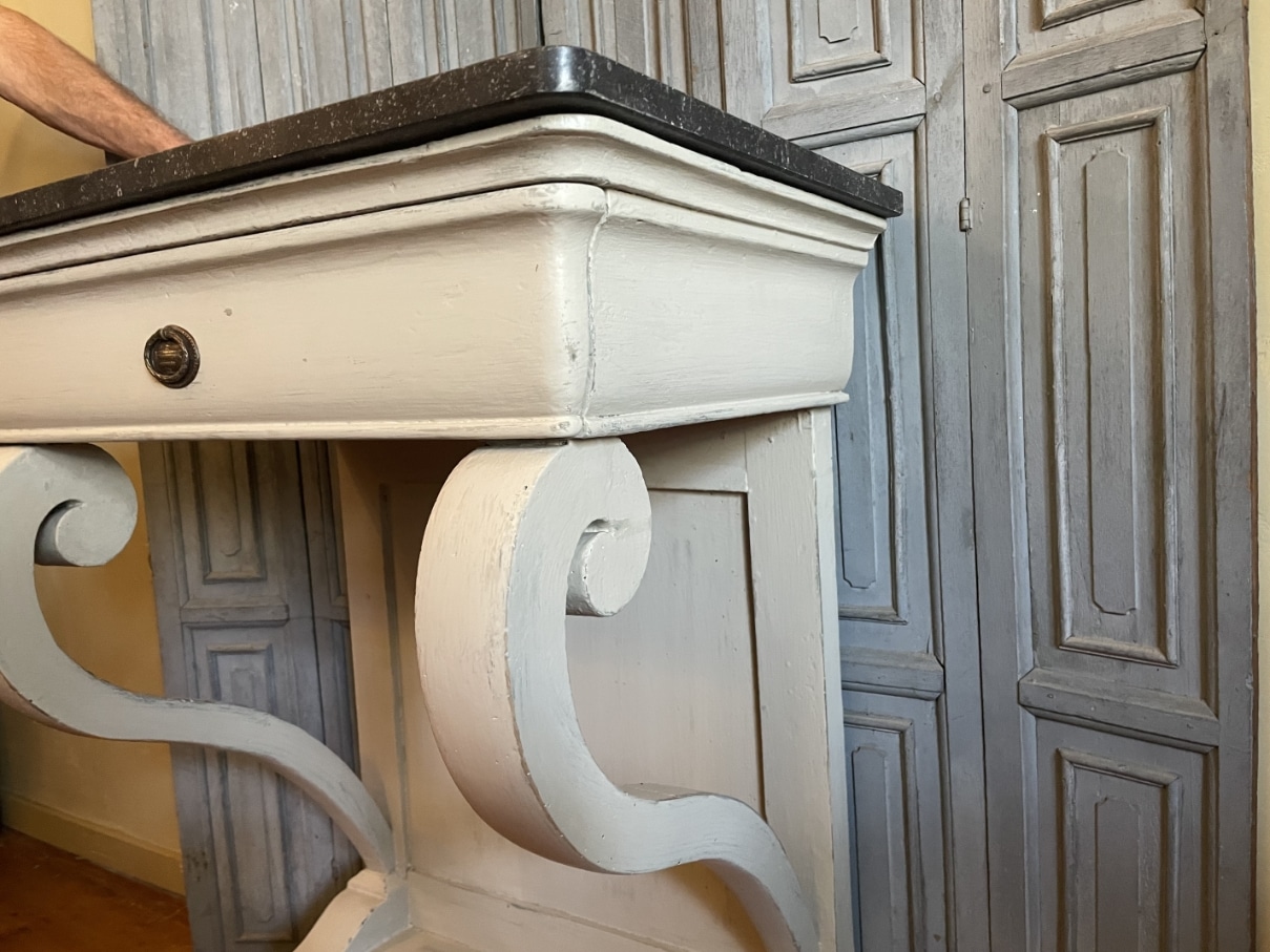 Sidetable Consoletafel Wandconsole Trumeau Louis Philippe - Afbeelding 10