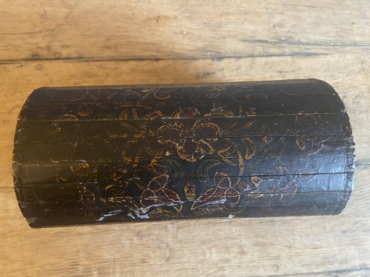 Oud Kistje Bruidskistje Handgeschilderd - Afbeelding 6