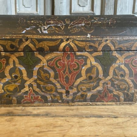 Oud Kistje Bruidskistje Handgeschilderd