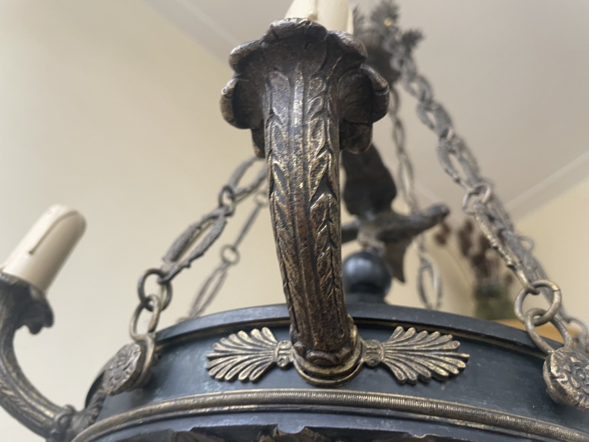 19e eeuws Kerklamp Hanglamp Adelaar - Afbeelding 15