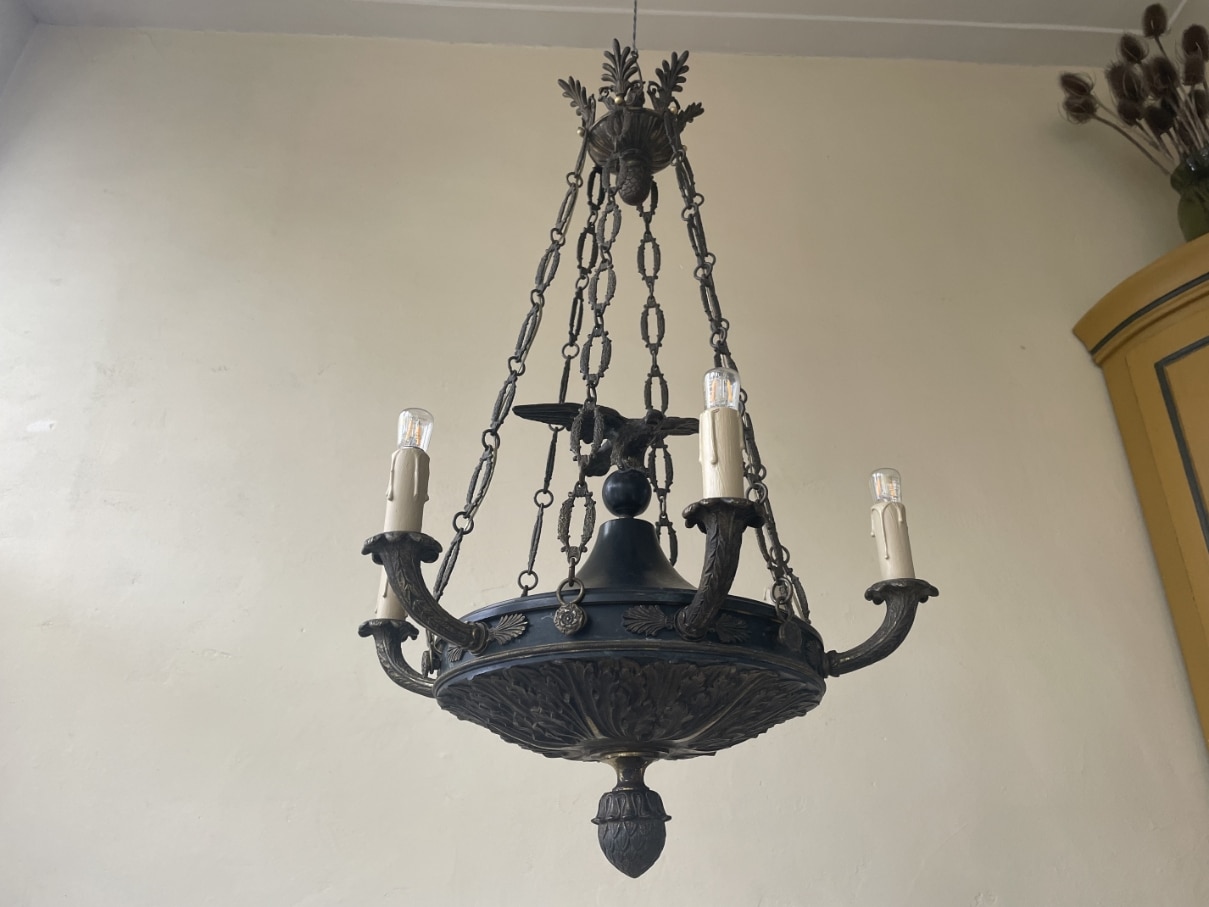 19e eeuws Kerklamp Hanglamp Adelaar