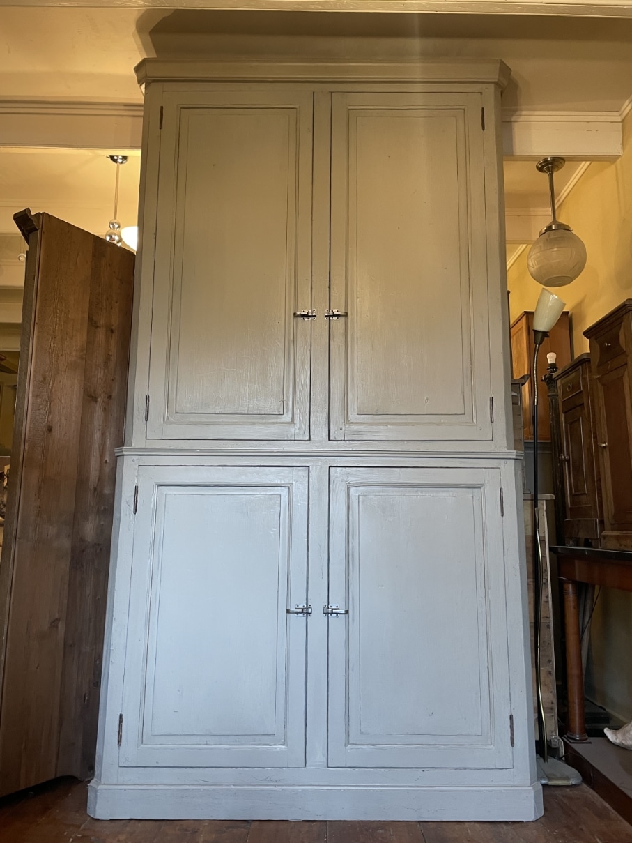 Kast Hoge Vitrinekast Keukenkast Buffetkast 266 cm. - Afbeelding 3