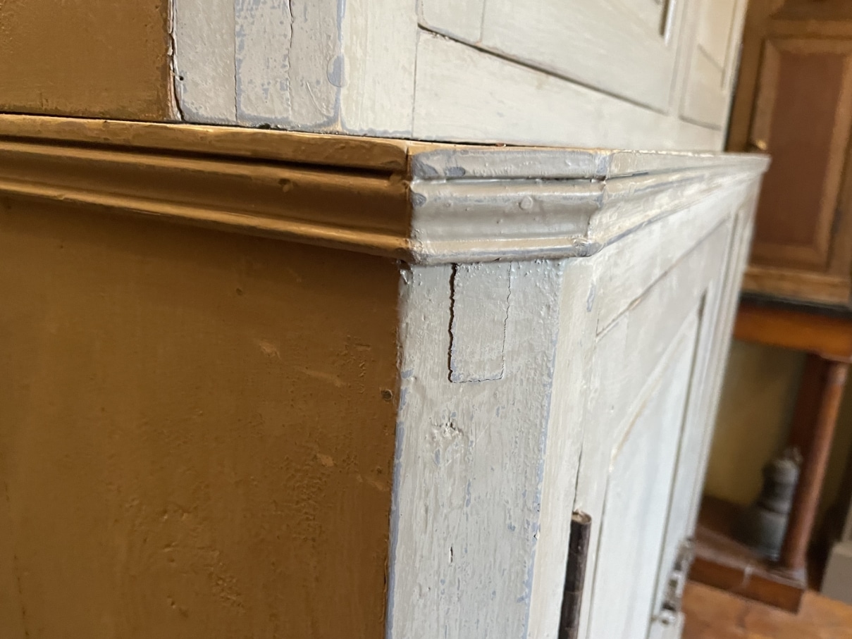 Kast Hoge Vitrinekast Keukenkast Buffetkast 266 cm. - Afbeelding 12