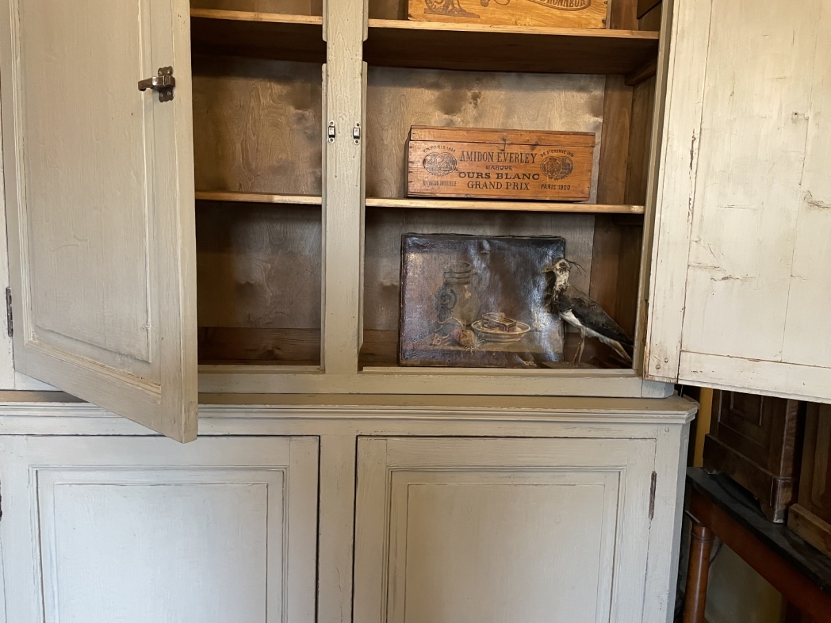 Kast Hoge Vitrinekast Keukenkast Buffetkast 266 cm. - Afbeelding 15