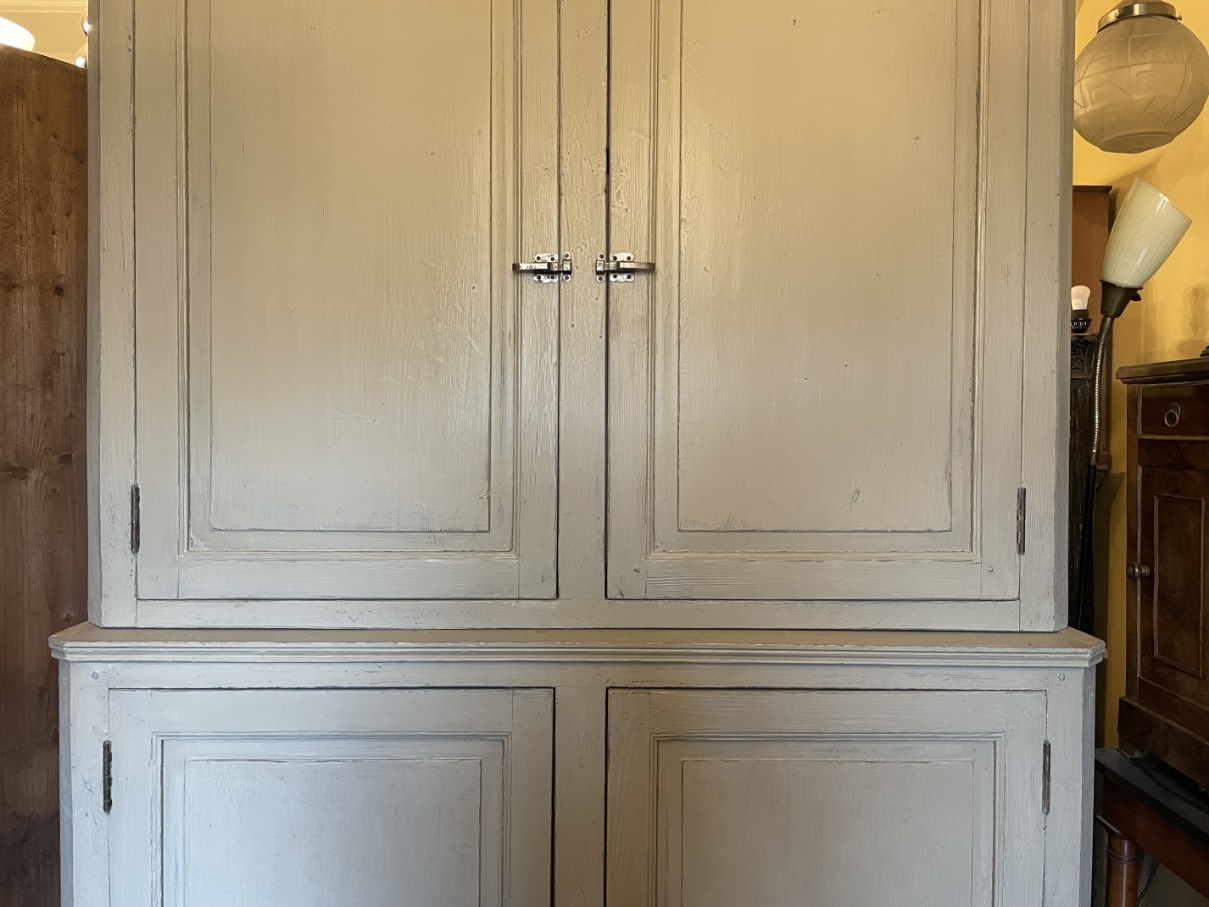 Kast Hoge Vitrinekast Keukenkast Buffetkast 266 cm. - Afbeelding 5